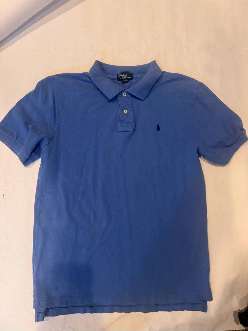 Polo by Ralph Lauren boys  Short-Sleeve Blue Polo with Embroidered Pony